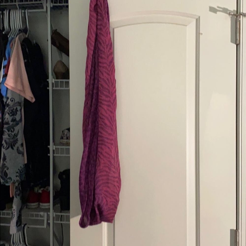 Zebra pattern scarf